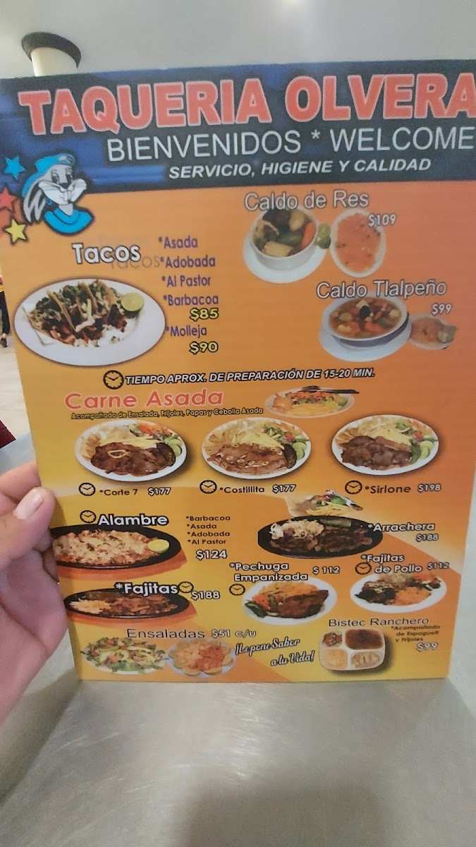 Taquería Olvera Menu - Image 4